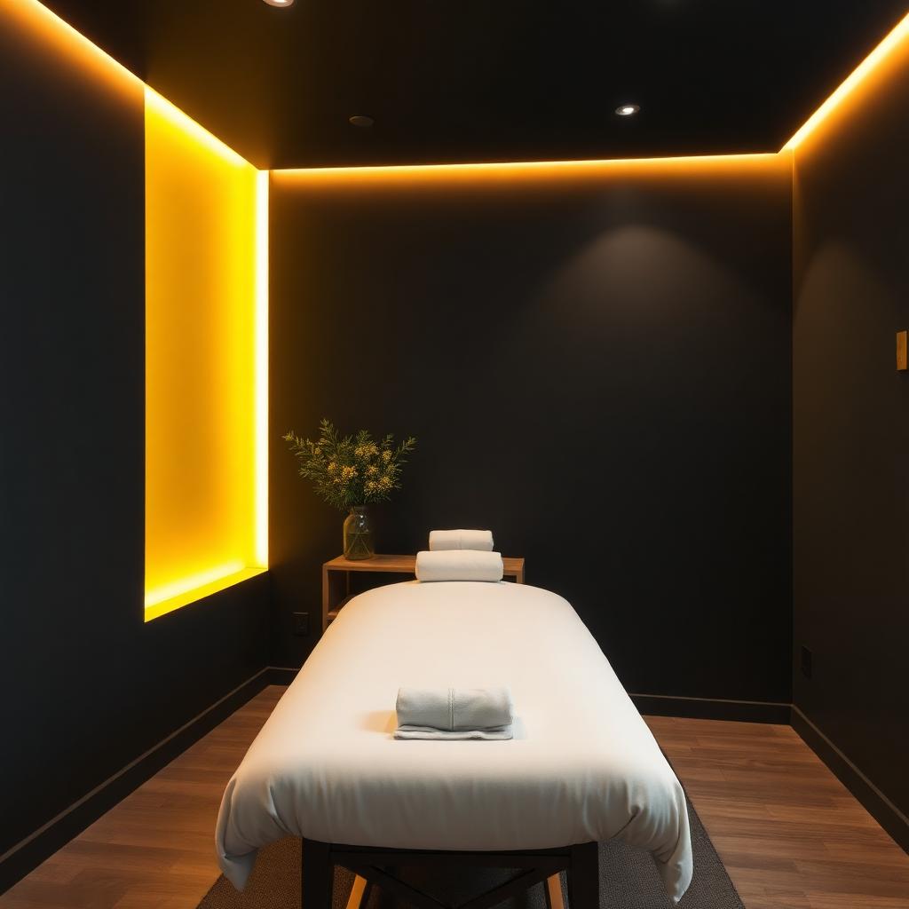 Treatment room massage table
